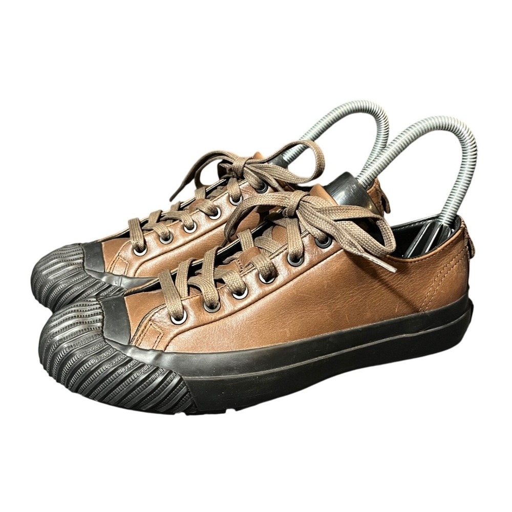 PF Flyers Grounder‎ Sneakers Mens 6 Womens 7.5 Brown Leather Low Top Shoes